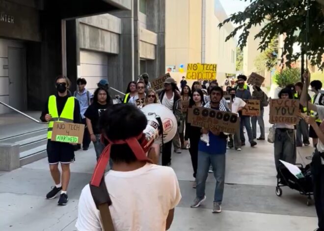 San Jose State University students protest university’s ties with Lockheed Martin — Fight Back! News