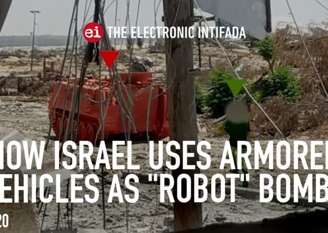 How Israel uses armored vehicles as “robot” bombs, with Jon Elmer