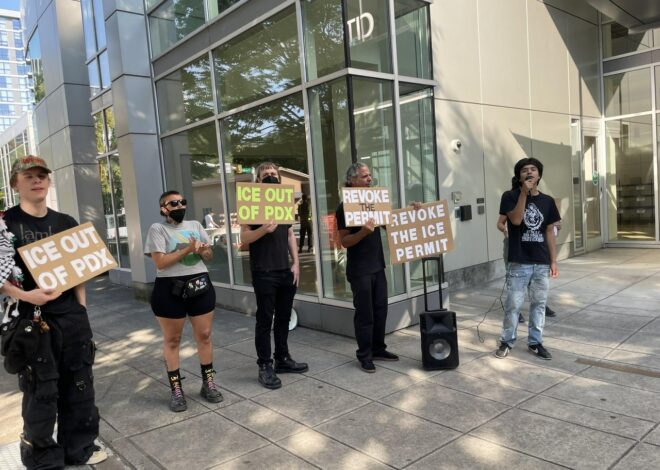 Portland protest demands city revoke permit for ICE facility — Fight Back! News