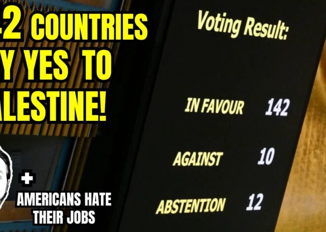 LIVE: 142 Countries Vote For State of Palestine / More Americans In Jobs They Hate / & More