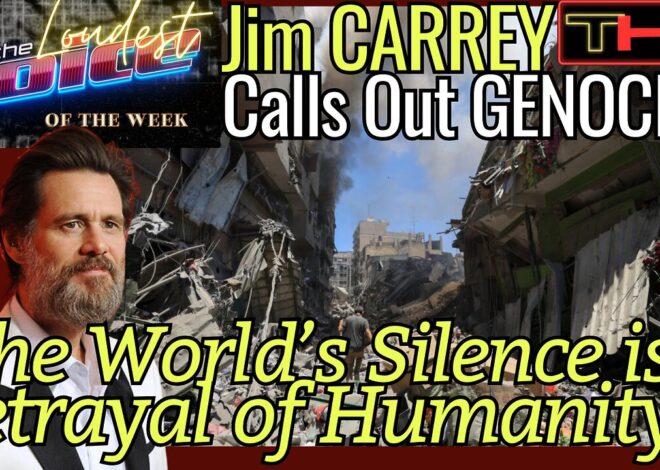 The LOUDEST VOICE of the Week | ‘Palestine’s Pain’ Jim Carrey SPEAKS OUT Against Genocide