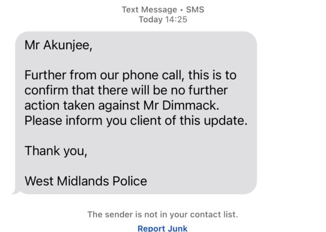 Police drop my investigation – Gordon Dimmack