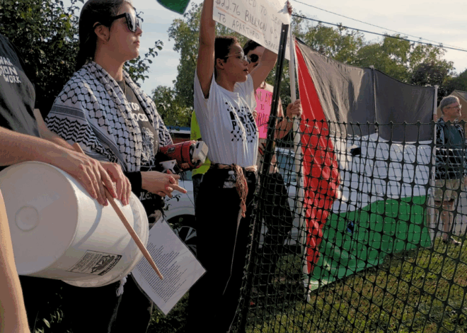 U.S. Rep. Hillary Scholten runs away from pro-Palestine demonstrators — Fight Back! News