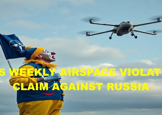 EU’S WEEKLY AIRSPACE VIOLATION CLAIM AGAINST RUSSIA – TRUMP TIRED OF US PARTICIPATION IN UKRAINE