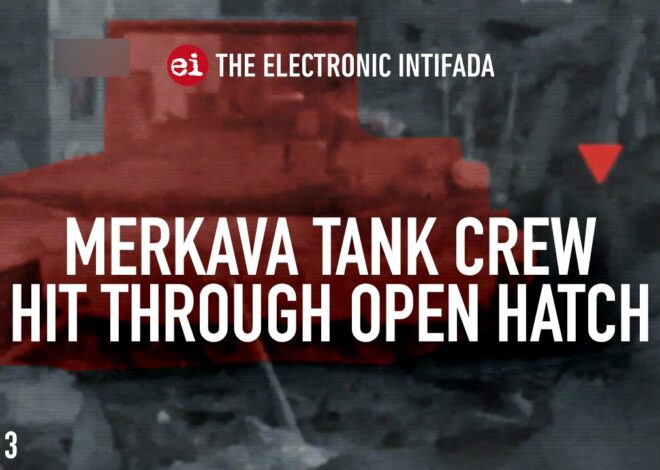 Merkava tank crew hit through open hatch, with Jon Elmer
