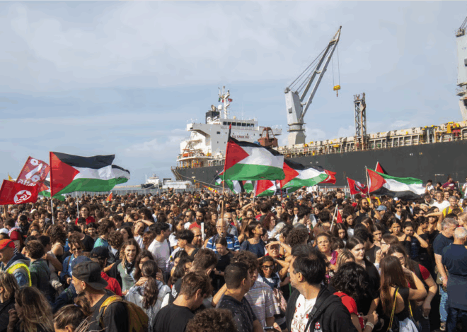 Dockworkers Across Europe Meet to Call a General Strike for Gaza