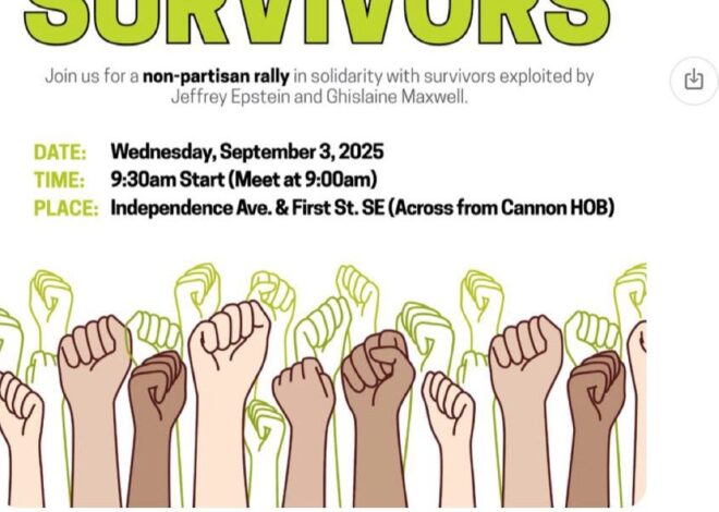 Epstein Press Conference + “Stand for Survivors” Rally TOMORROW