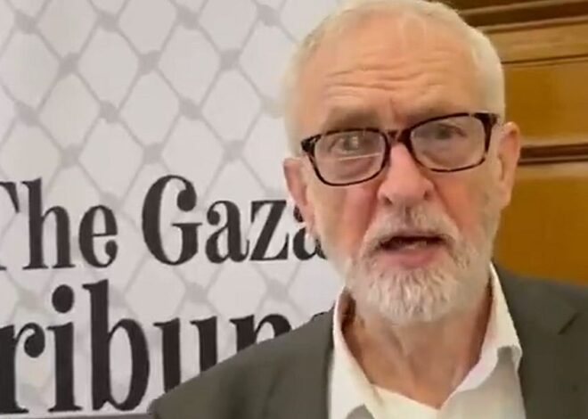 Jeremy Corbyn under fire after disgracefully trying to end a genocide with his “Gaza Tribunal”