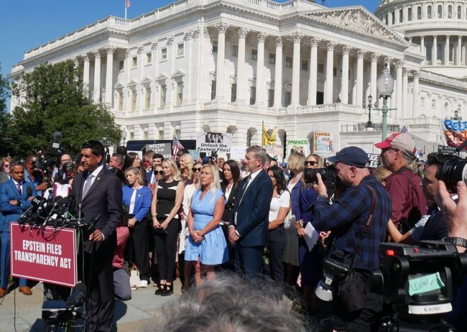 Photos of Historic “Stand with Survivors” Rally + Epstein Press Conference