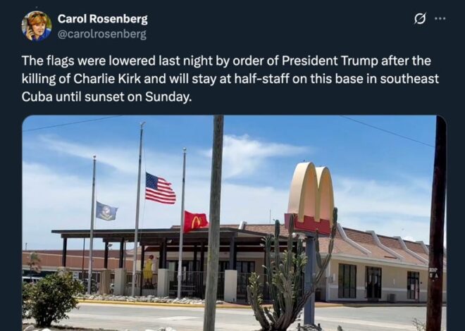 They Lowered The McDonald’s Flag Half-Mast At Guantanamo