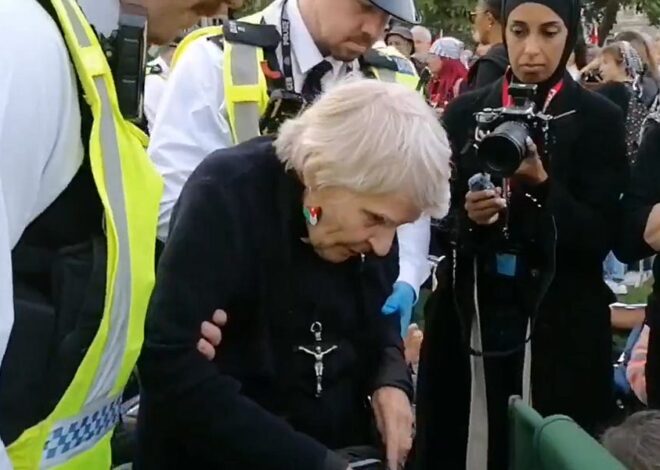 Hamas UK leader Rev Sue Parfitt has second terrifying clash with counter-terrorism police