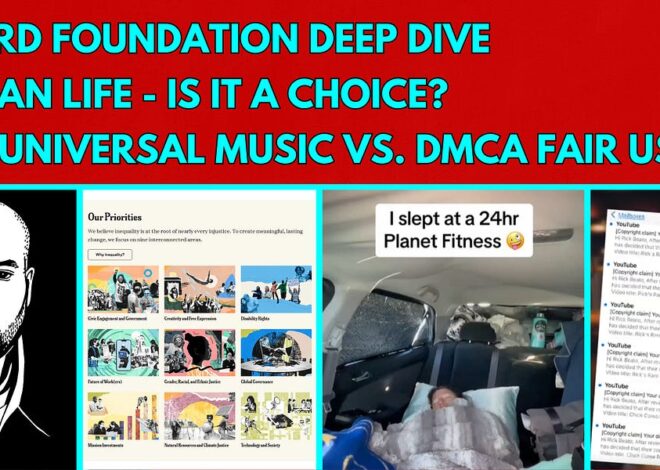 Taibbi Has Lost the Plot – Ford Foundation Deep Dive – Van Life – Universal Music v DMCA Fair Use