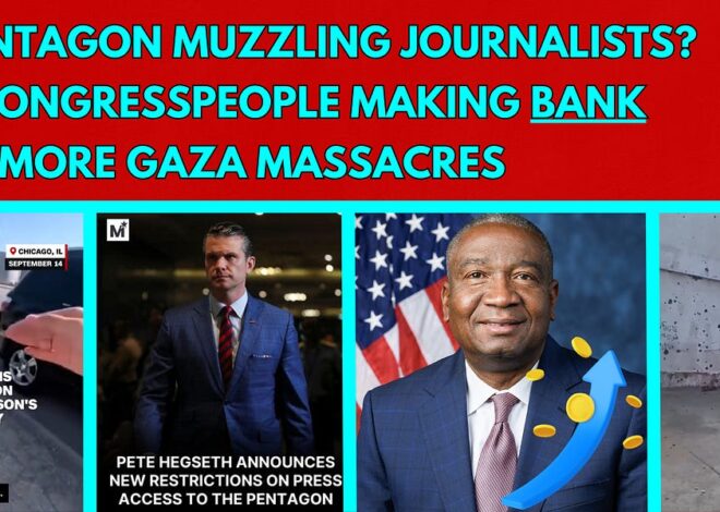 ICE is Awful, Kamala Harris to Substack, Journalists Muzzled by Pentagon, Congress Making BANK, Gaza