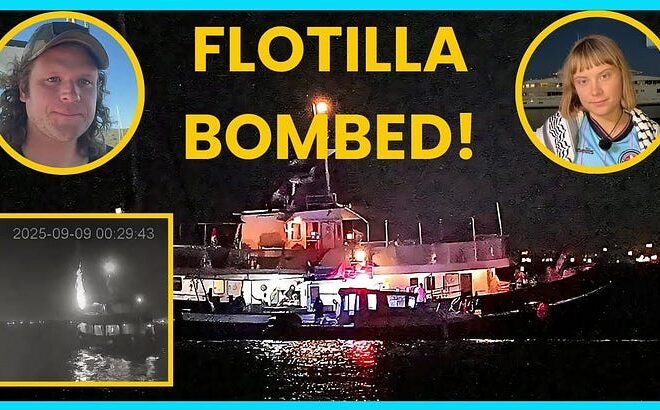 OUTRAGE: Humanitarian Ship for STARVING Gaza Drone-Struck in International Waters