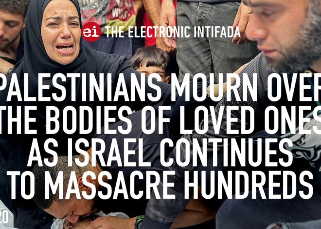 Palestinians mourn loved ones as Israel continues to massacre hundreds, with Nora Barrows-Friedman