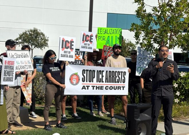 CSO Orange County holds press conference to demand universal remote immigration hearings — Fight Back! News
