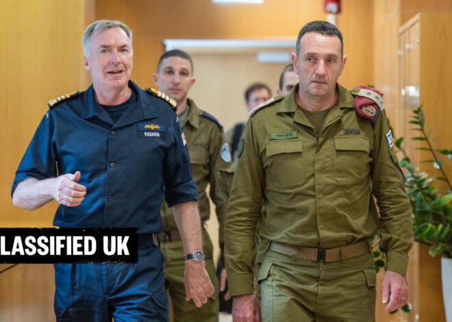 UK defence chiefs made 12 trips to Israel during Gaza war