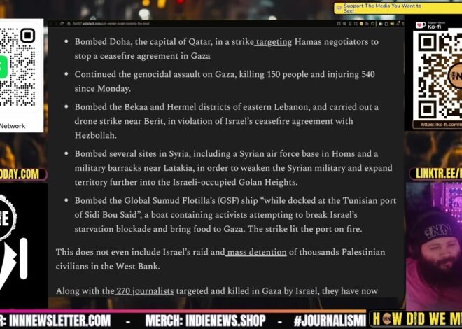 31 Yemeni Journalists KILLED in Israeli Airstrike | @HowDidWeMissTha