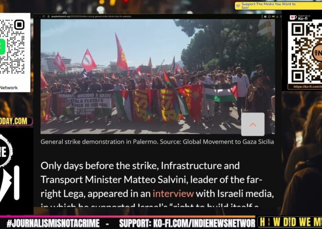 General strike blocks Italy for Palestine | @HowDidWeMissTha