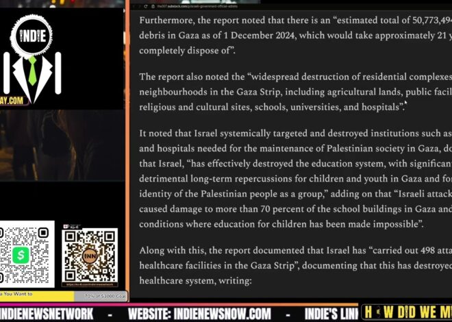 Israel’s Plan Is To Make Gaza And the West Bank Uninhabitable | @HowDidWeMissTha