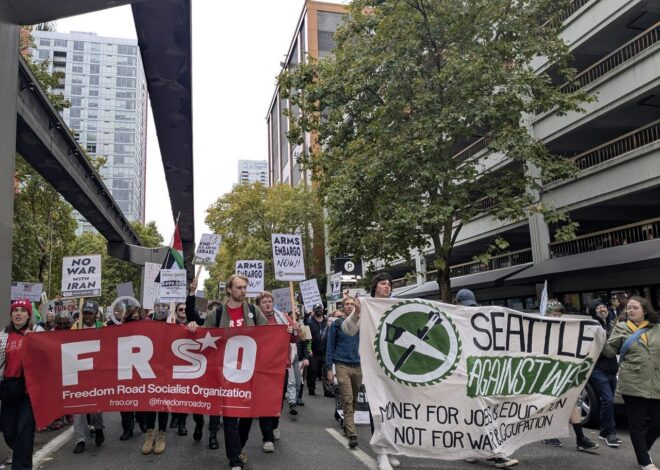 Seattle protest hears strong Palestine message against genocide — Fight Back! News