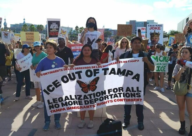 Thousands turn out to Tampa No Kings rally to say ‘End 287(g)’ — Fight Back! News