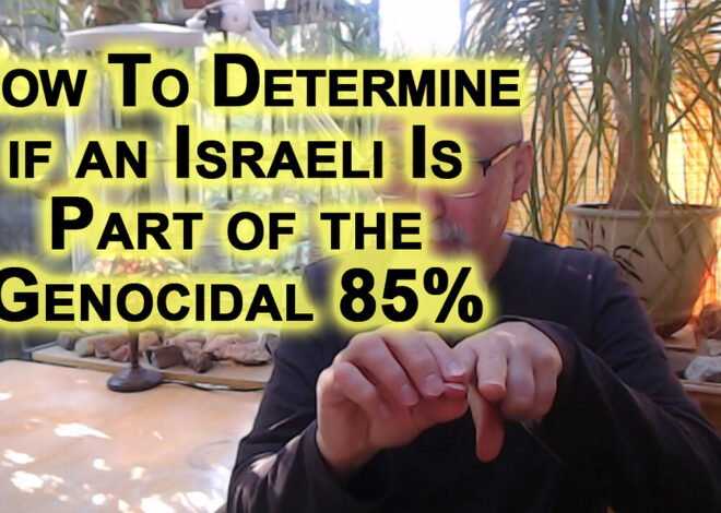 How To Determine if an Israeli Is Part of the Genocidal 85%: Boolean Elimination, Math in Real Life