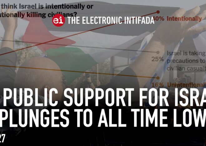 US public support for Israel plunges to all time low, with Ali Abunimah