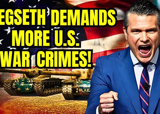 Pete Hegseth Calls For U.S. To Commit More War Crimes!