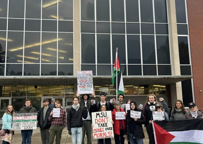 Montana students protest at public Israeli research event, turned away at the door — Fight Back! News