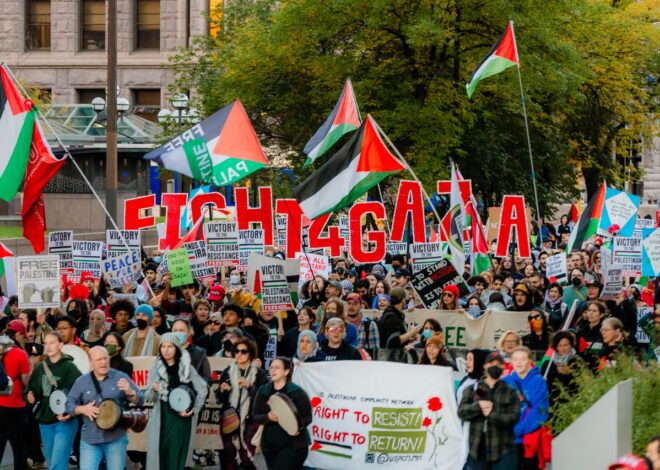 Twin Cities communities gather to protest two years of genocide in Gaza, celebrate resistance — Fight Back! News