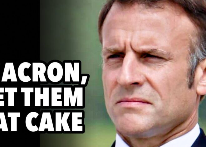 Macron, let them eat cake