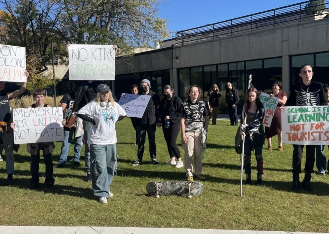 Utah Valley University’s SDS holds protest against Charlie Kirk memorial on campus — Fight Back! News