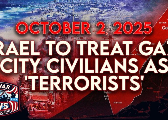 Antiwar News for 10/2/25: Israel To Treat Gaza City Civilians as 'Terrorists,' IDF Starts Boarding Flotilla Boats, and More