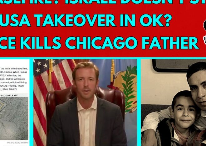Ceasefire Plan, TPUSA in Oklahoma Schools, ICE Murders Chicago Father