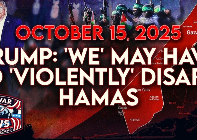 Antiwar News for 10/15/25: Trump: We May Have To 'Violently' Disarm Hamas, Israel Violates Ceasefire By Limiting Aid, and More