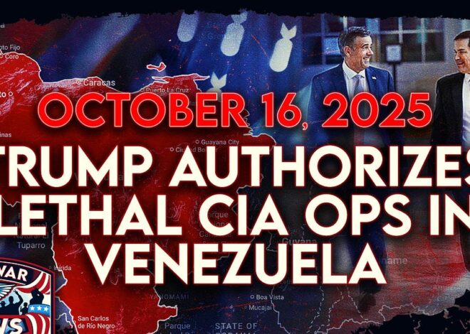 Antiwar News for 10/16/25: Trump Authorizes Lethal CIA Ops in Venezuela, US Says Hamas Not Violating Ceasefire, and More