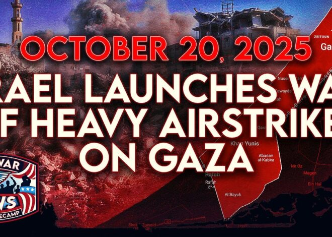 Antiwar News for 10/20/25: Israel Launches Wave of Heavy Airstrikes on Gaza, Trump Urges Zelensky To Take Deal, and More