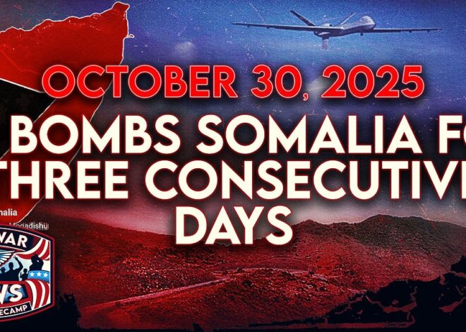 Antiwar News for 10/30/25: US Bombs Somalia for Three Consecutive Days, Israel Kills More Than 100 in Gaza, and More