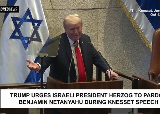 Trump Urges Israeli President Herzog to Pardon Benjamin Netanyahu