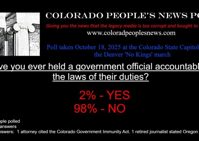 Poll Results from Denver’s Hypocritical ‘No Kings’ Charade Parade – Colorado People’s News