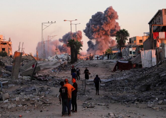 Israeli Strikes Pound Gaza Continue as Peace Talks Are Underway