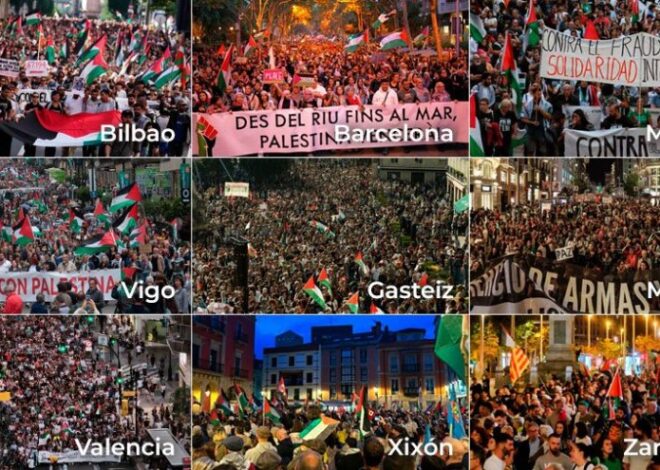 In Spain, Tens of Thousands Take to the Streets and Strike for Palestine
