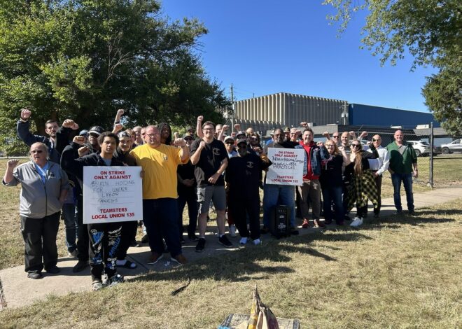 Brulin Teamsters hold the picket line during day 8 strike rally — Fight Back! News