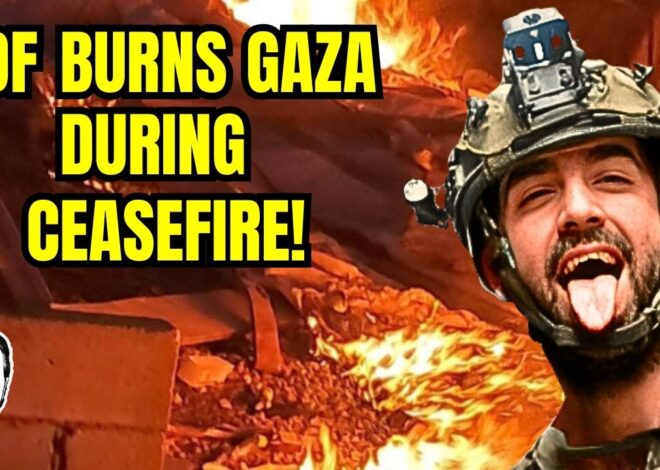 Israel Burns Gaza As They Leave