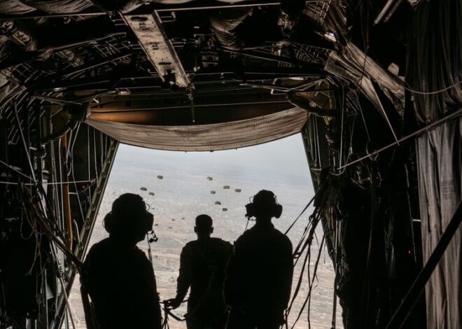 What I saw from the open hatch of an aid plane over Gaza