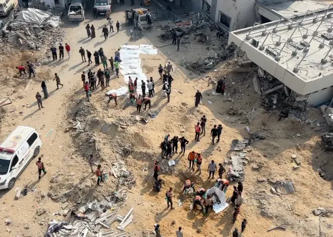 Rescue Teams in Gaza Dig Up 50+ Bodies Buried in Shallow Graves