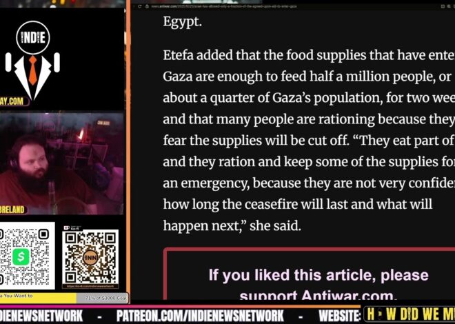 Only a Fraction of the Agreed Upon Aid Allowed To Enter Gaza | @HowDidWeMissTha