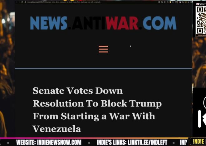 Senate Votes Down Resolution To Block Trump From Starting a War With Venezuela | @IndieNewsNow_