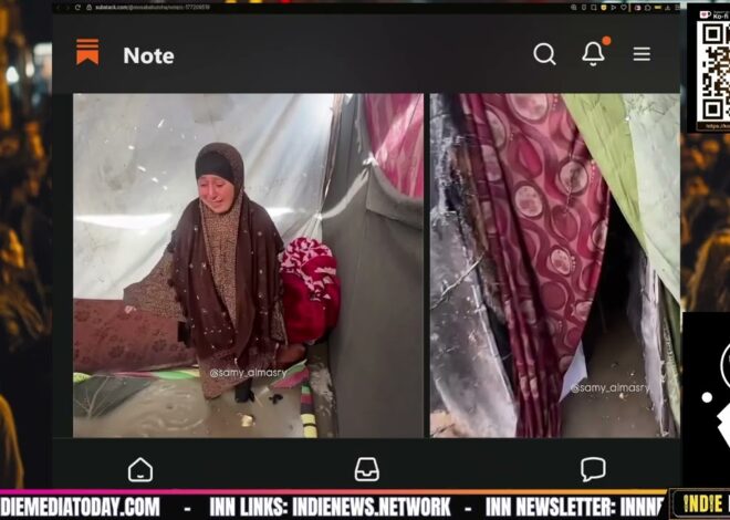 When It Rains in Gaza, It Floods Everyone’s Tents | @IndieNewsNow_ @IndieMediaToday